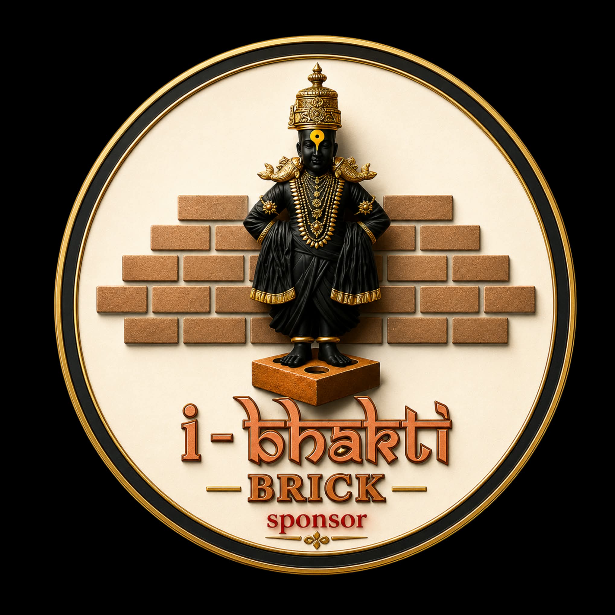 iBhakti Brick sponsor badge and keyring